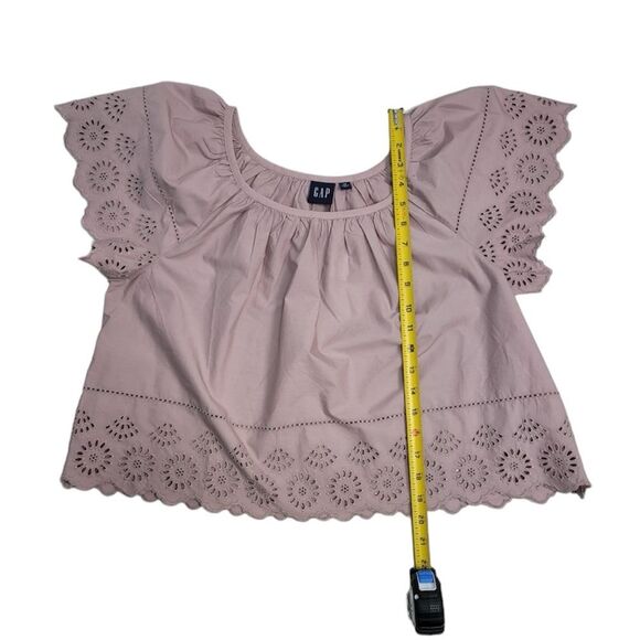 GAP Eyelet Flutter Sleeve Top Size‎ XSMALL - Picture 4 of 11